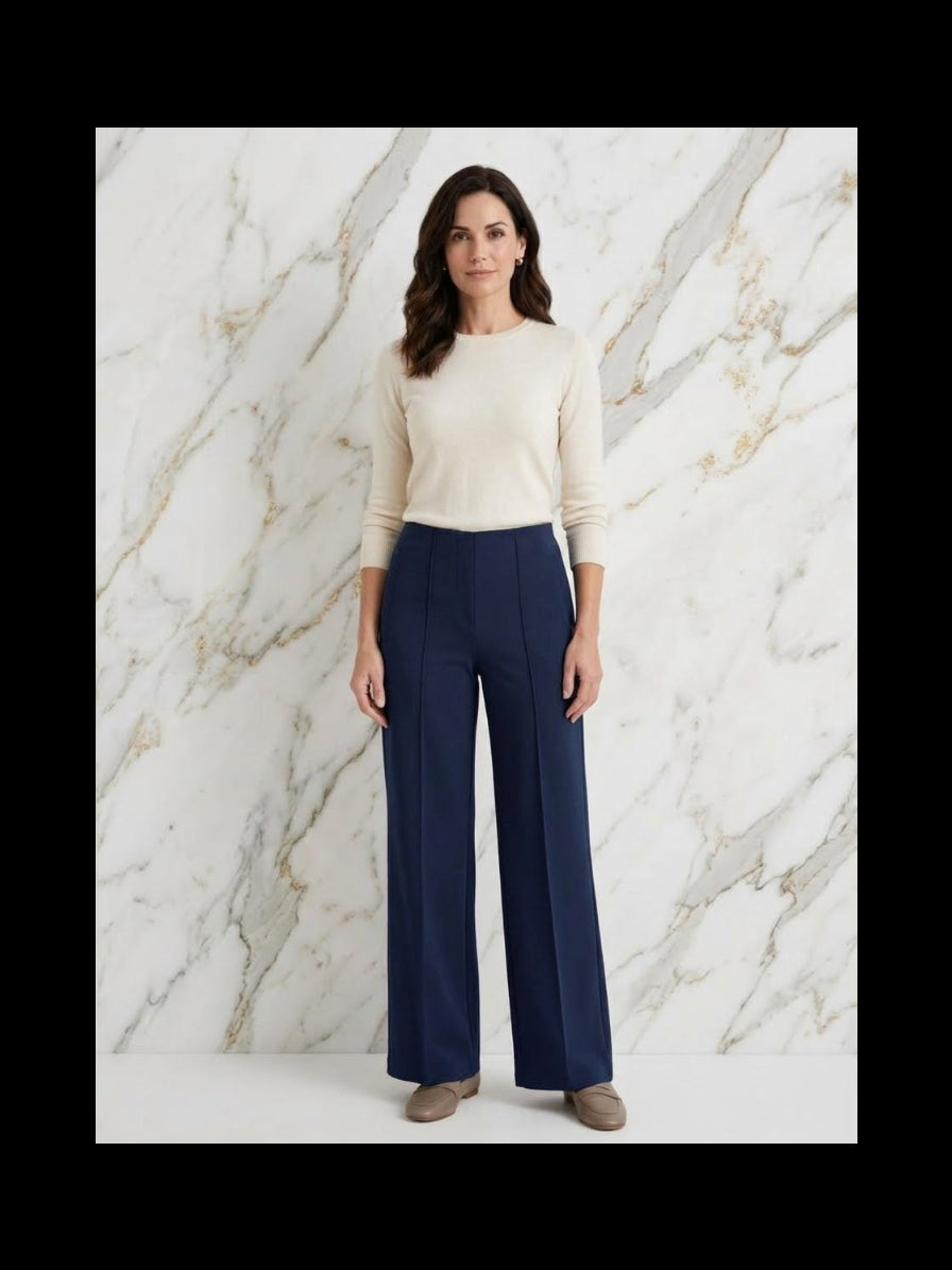 Schlupfhose mit Biese – Elegante Damen-Hose für Alltag & Büro