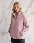 Wende Steppjacke mit abnehmbarer Kapuze mit Reissverschluss und Taschen